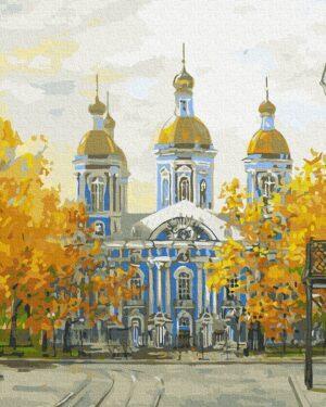 Картина по номерам Осенний храм (Brushme GX3274)