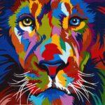 Картина по номерам Яркий портрет льва (Brushme GX35770)
