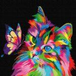 Картина по номерам Котик в красках (Brushme GX37009)