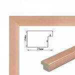 Багетная рамка (розовое золото, 2 см) 40х50 (Brushme RN64)