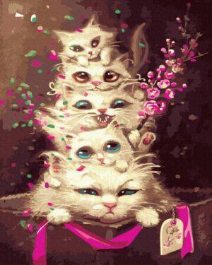 Картина по номерам Эмоциональные котята (Brushme GX30181)
