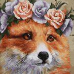 Картина по номерам Лисичка в веночке (Brushme GX34076)