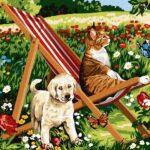 Картина по номерам Дачные любимцы (Brushme GX32467)