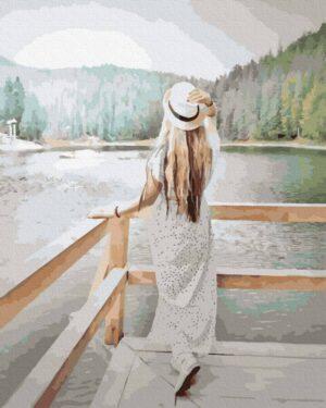 Картина по номерам Леди на летний прогулке (Brushme GX33065)