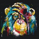 Картина по номерам Красочная шимпанзе (Brushme BS25714)