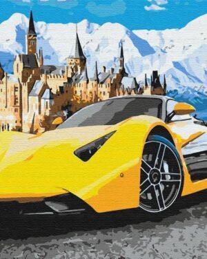 Картина по номерам Lamborghini у замка (Brushme BS28723)