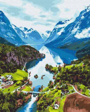 Картина по номерам Альпы (Brushme BS28730)