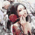 Картина по номерам Девушка с татуировкой дракона (Brushme BS269)