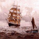 Картина по номерам Парусник в волнующем море (Brushme GX3319)