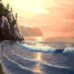 Картина по номерам Морской утес (Brushme GX5484)
