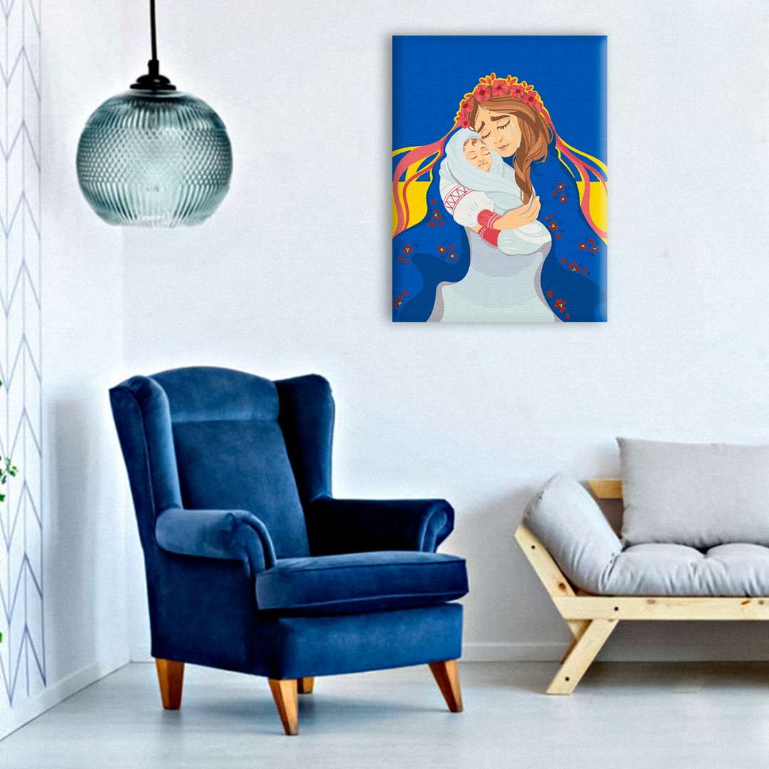 Постер на холсте Мама Украина ©Anastasiia Kasarda (Brushme CN53077L)