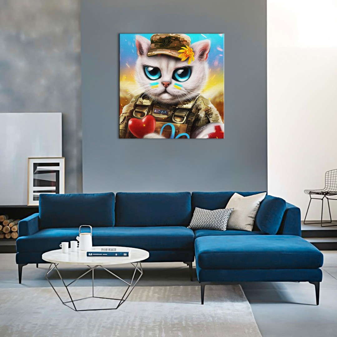 Постер на холсте Котик врач ©Марианна Пащук (Brushme CN53118L)
