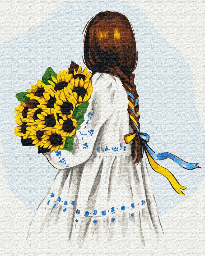 Картина по номерам Цветы Украины  ©Alla Berezovska (Brushme BS53075)