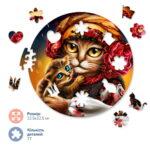 Деревянные пазлы Семья котиков ©Марианна Пащук (Brushme BP13S)