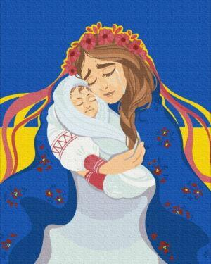 Картина по номерам Мама Украина ©Anastasiia Kasarda (Brushme BS53077)