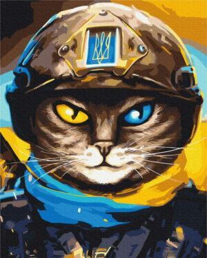 Картина по номерам Котик Защитник ©Марианна Пащук (Brushme BS53083)