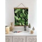 Картина по номерам Монстера на темном фоне (Brushme BST1003)