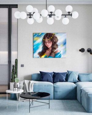 Постер на холсте Желание мира ©Ana Slip (Brushme CN53070L) 50×50 см