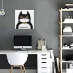 Постер на холсте Котик Бетмэн ©Марианна Пащук (Brushme CN53116L) 50×50 см