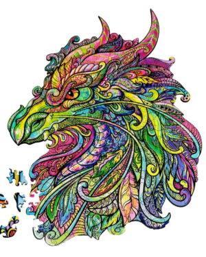 Деревянные пазлы Дракон (Brushme DP14)