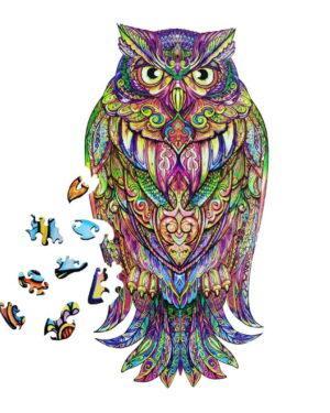 Деревянные пазлы Мудрая сова (Brushme DP15)