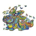 Деревянные пазлы Кролик (Brushme DP25)