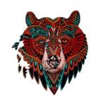 Деревянные пазлы Медведь (Brushme DP3)