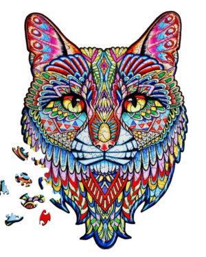 Деревянные пазлы Кот (Brushme DP6)