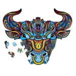 Деревянные пазлы Бык (Brushme DP9)