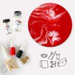 Картина из эпоксидной смолы Круглый красный (Brushme EPRO35R)