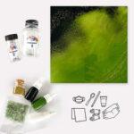 Картина из эпоксидной смолы Квадратный зеленый (Brushme EPSQ30G)