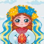 Картина по номерам Маленькая украиночка @ Ольга Бородай (Brushme BS53155)
