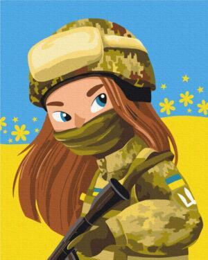 Картина по номерам Девушки из ВСУ @Матюшко Наталья (Brushme BS53173)