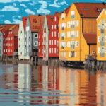 Картина по номерам Цветные дома (Brushme BS52444)