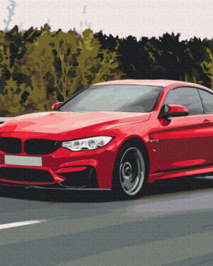 Картина по номерам Спортивная машина (Brushme BS52619)