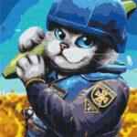 Картина по номерам Котик Сапер ©Марианна Пащук (Brushme BS53249)