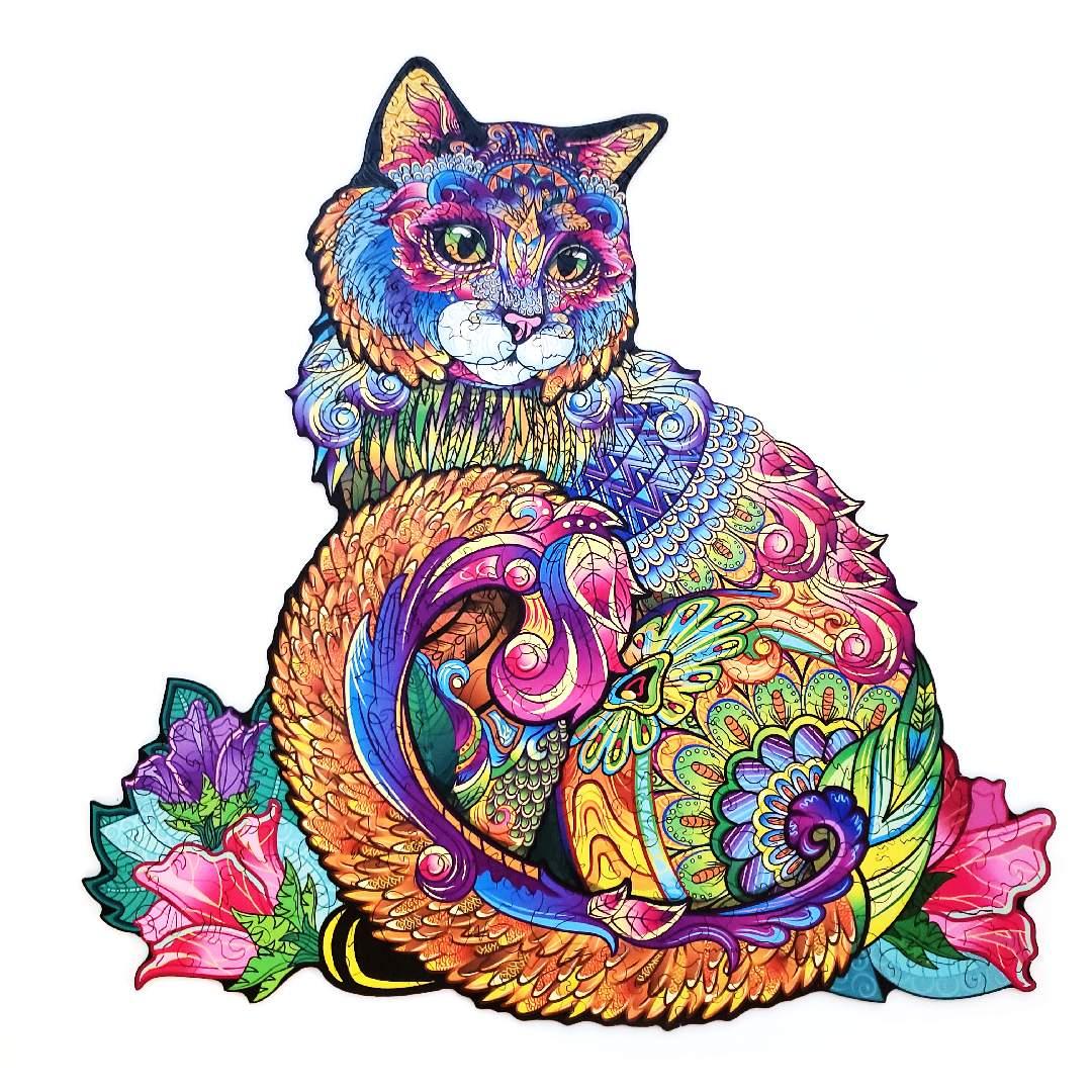 Деревянные пазлы Очаровательная кошка (Brushme DP34)