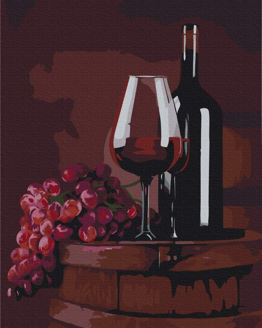 Картина по номерам Бокал красного © Valentyna Ivanova (Brushme BS53488)