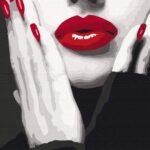 Картина по номерам Еффектный красный (Brushme BS51491)