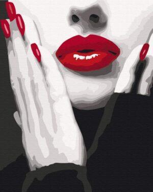 Картина по номерам Еффектный красный (Brushme BS51491)