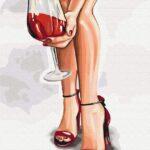 Картина по номерам Грационный бокал © Alla Berezovska (Brushme BS53449)