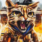 Картина по номерам Котик Ягуар ©Марианна Пащук (Brushme BS53464)