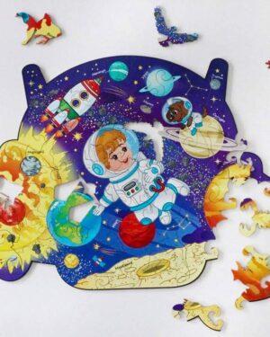 Деревянные пазлы Космический корабль (Brushme DP31)