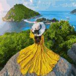 Алмазная картина-раскраска Девушка-солнце (Brushme GZS1206)