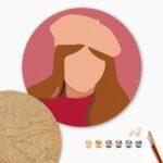 Деревянная картина-раскраска Французский шарм (Brushme MDF25003)