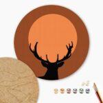 Деревянная картина-раскраска Лесной мудрец (Brushme MDF25009)