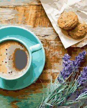 Картина по номерам Лавандовое утро с кофе (Brushme PGX21514)