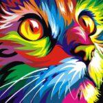 Картина по номерам Радужный кот (Brushme PGX4228)