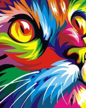 Картина по номерам Радужный кот (Brushme PGX4228)
