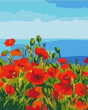 Картина по номерам Поле маков у Аржантёя. Клод Моне (Brushme RBS1005)